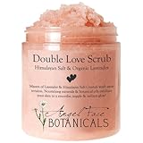 Double Love Body Scrub with Himalayan Salt & Organic Lavender Essential Oils - Moisturizing and Exfoliating Sea Salt and Oil Scrub by Angel Face Botanicals