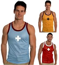 Andrew Christian Cross Tank Mesh Top