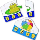 Learning Resources Match and Spell Word Puzzle Cards, 4-Letter Spelling Puzzle Cards