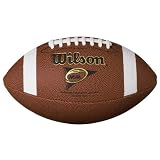 Wilson NCAA Supreme Composite Junior-Size Football with Pump and Tee