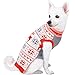 Blueberry Pet Vintage Ugly Christmas Reindeer Holiday Festive Dog Sweater in Bold and Young Color, Back Length 16