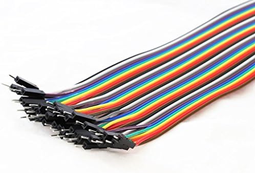 3 Pack Dupont Jumper Wire Ribbon Cable 40 jumper wires splittable Male - Male 20cm