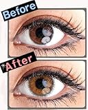 IMAGE OF Queenie Sweet Heart 17.2mm XXL Big Colored Contact Lenses (Brown) sold by PRETTYnCUTE