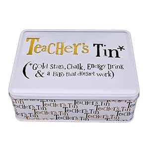 Bright Side Teachers Tin - Gold Stars, Chalk, Energy Drink
