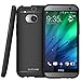 HTC One M8 Case, Ghostek Bullet Series for HTC One M8 Slim Premium Protective Armor Hybrid Impact Fitted Smooth Hard Soft Cover Carrying Case | Screen Protector | Kickstand | Ultra Fit | Lifetime Warranty Exchange (Gold)