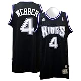 NBA Sacramento Kings #4 Chris Webber Swingman Throwback Jersey Black