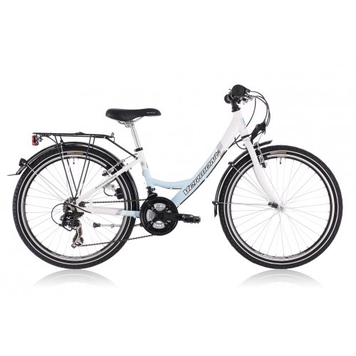 Vermont 241 childrens bike 24 inch Girl, white/light blue white/blue (2013)