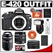 Olympus Evolt E-420 Digital SLR Camera with Olympus Zuiko 14-42mm f/3.5-5.6 Digital Zoom Lens + Olympus Zuiko 70-300mm f/4.0-5.6 ED Zoom Lens + Olympus FL-50R TTL Electronic Flash + 4GB CompactFlash Card + Spare BLS-1 Battery + Case + Cameta Bonus Accessory Kit