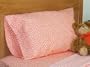 12X18 Pillowcase Travel/Toddler size Tangerine Polka Dot