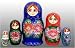Toys : Bouquet Russian Nesting Doll 5pc./3.75"