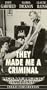 They Made Me a Criminal [VHS]