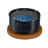 (Price/EA)Paperclip Holder, Wood Base, Black/Cherry