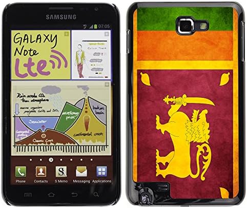 ArtCases Slim Design Case Cover Armor Shell / Sri Lanka Grunge Flag / Samsung Note
