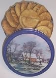 Gourmet Food : Scott's Cakes 2 1/2 lb. Snicker Doodle Cookies in a Large Homestead Tin