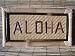 BAMBOO TROPICAL SIGN "ALOHA" - TIKI BAR DECOR