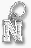 Nebraska Cornhuskers N Charm - Sterling Silver Jewelry