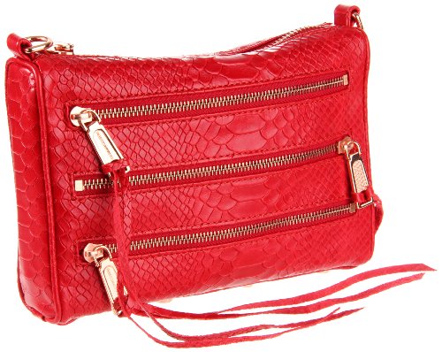Rebecca Minkoff Women's Mini 5 Zip Clutch Red 10Chcrpho1 Clutch