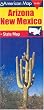 American Map Arizona, New Mexico: State Map (Travelvision State Maps)