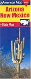 American Map Arizona, New Mexico: State Map (Travelvision State Maps)