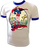  : 1976 Vintage Mego Style D.C. Comics Superman Supergirl Iron-On T-Shirt from DC COMICS