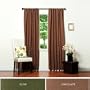 Energy Saving HEATHER MALANGE Insulated Blackout Curtain 84"L SET -CHOCOLATE