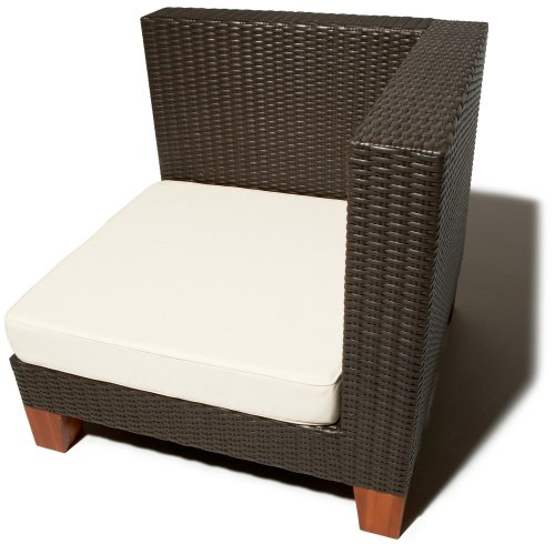 Strathwood Camano All-Weather Wicker Sectional Sofa Seat, Left