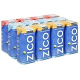 Zico Pure Coconut Water, Variety Pack of Natural, Mango, and Passion Fruit with Orange Peel, 11-Ounce Cartons (Pack of 12)
