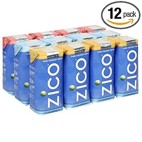 ZICO Pure Premium Coconut Water, Variety Pack (Natural, Mango, and Passion Fruit), 11-Ounce Tetra Paks (Pack of 12)