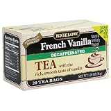 Bigelow Decaffeinated French Vanilla Tea, Tea Bags, 20-Count Boxes (Pack of 12)