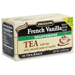 Bigelow Decaffeinated French Vanilla Tea, 20-Count Boxes (Pack of 6)