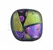 Ring - XR5 - Dichroic Glass on Adjustable Sterling Silver Band
