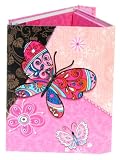 Pink Butterfly Organiser Set inc Notebooks/Address Book/Magnetic Cover. Xmas Sale! FREE P&P!