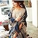 TOOGOO(R) 1PCS Fashion Womens Warm Winter Scarf Shawl Cotton Blend Long Soft Scarves Wraps (Blue)