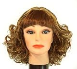 13 Auburn and Blonde curls / bangs synthetic wig