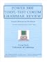Power 3000 TOEFL Test CDROM Grammar Review : A Tutorial With 3000 Questions (150 Practice Tests)
