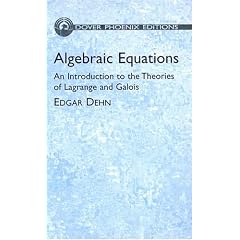 Algebraic Equations (Dover Phoenix Editions)