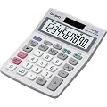 CASIO ミニジャストタイプ電卓 10桁 MW-10A-WE-N (エコ仕様 00キー/桁落しキー追加 表示保護パネル追加)
