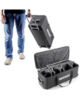 Neewer 29"x 12"x 9" /74 x 30 x 24 cm Durable Photo Studio Equipment Carry Bag Carrying Trolley Case Padded with Wheels and Retractable Handle for Light-stands, Tripods, Strobe Light, Umbrella