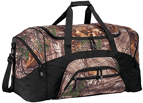 Joe's USA Camo Pattern Rugged Outdoors Duffel Bag. one-size