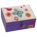 Kinder-Schmuckschatulle Schmuckk�stchen M�dchen Schmetterling
