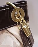 NEW AUTHENTIC COACH MADISON OP ART LARGE HIPPIE BAG (Khaki/Mahogany)