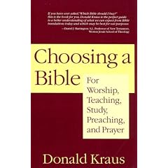 Kraus: Choosing a Bible