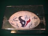 2011 Houston Texans Signed Autographed Full Size Football Arian Foster/matt Schuab/ Matching Holograms