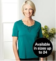 Classic Collection Pure Cotton Crochet Top Classic Collection Pure Cotton Crochet Top