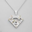 Necklace With 1.10ctw Genuine Citrines Made in 925 Sterling silver. Total item weight 10.0g Length 16in