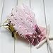 Baishitop Lovely Baby Girls Cotton Headband, Pink Feather Hairband Light Bow(1PC)