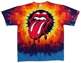 Liquid Blue Men's Rolling Stones Liquid Tongue Tee,Multi,X-Large