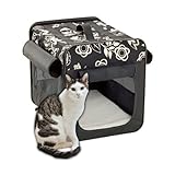 Karlie 31499 - Smart Top Floral Faltbox - 46 x 41 x 36 cm, schwarz