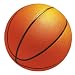 Basketball-Shaped 10 Cutout