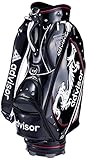 advisor(アドバイザー) キャディーバッグ ブラック/シルバー ADB1108